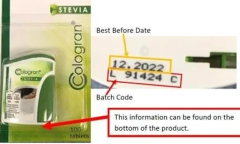 Cục An toàn thực phẩm thông báo thu hồi chất tạo ngọt Cologran Stevia